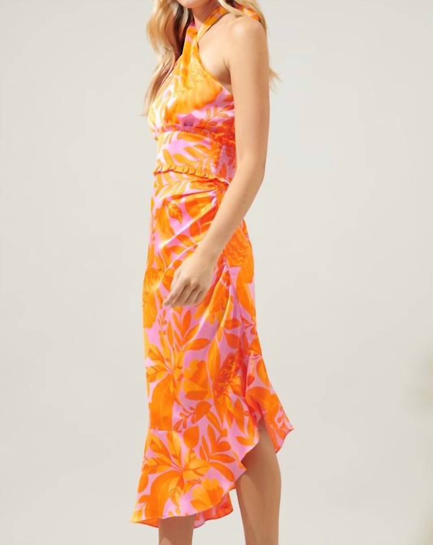 Sugarlips - Tropicanna Halter Midi Dress