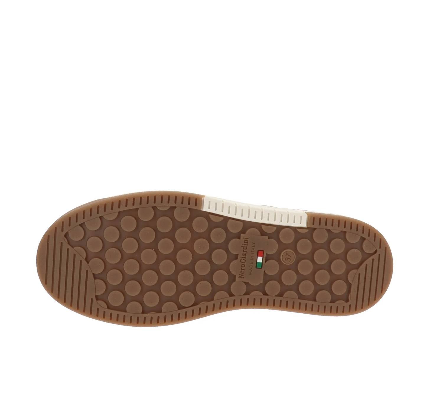 NeroGiardini Women's Velour Curly Mou Sherpa Sneaker in brown - women's sneaker - view 6