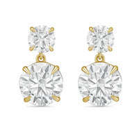 Diana M Jewels - Women's Round Lab-Grown Diamond Stud Earrings (10.00 Ct TCW) - Bold