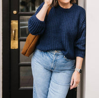 Self Contrast - RELAXED KNIT SWEATER