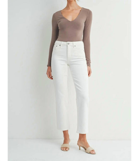 Just Black Denim - Pearly Clean Stretch Straight Jeans