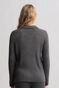 Barefoot Dreams - Cozychic Ultra Lite Lurex Rib Button Front Shirt