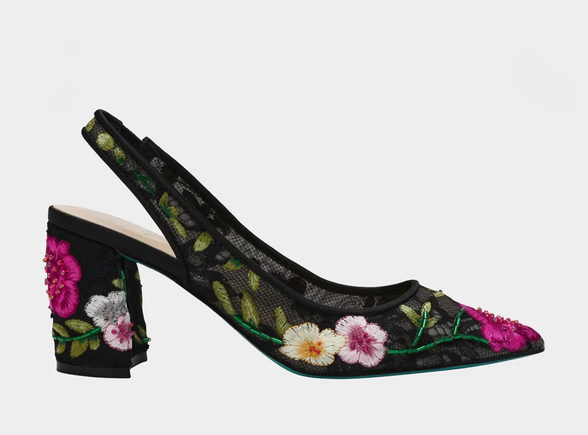 Betsey Johnson - Women's Lira Mesh Embroidered Pumps