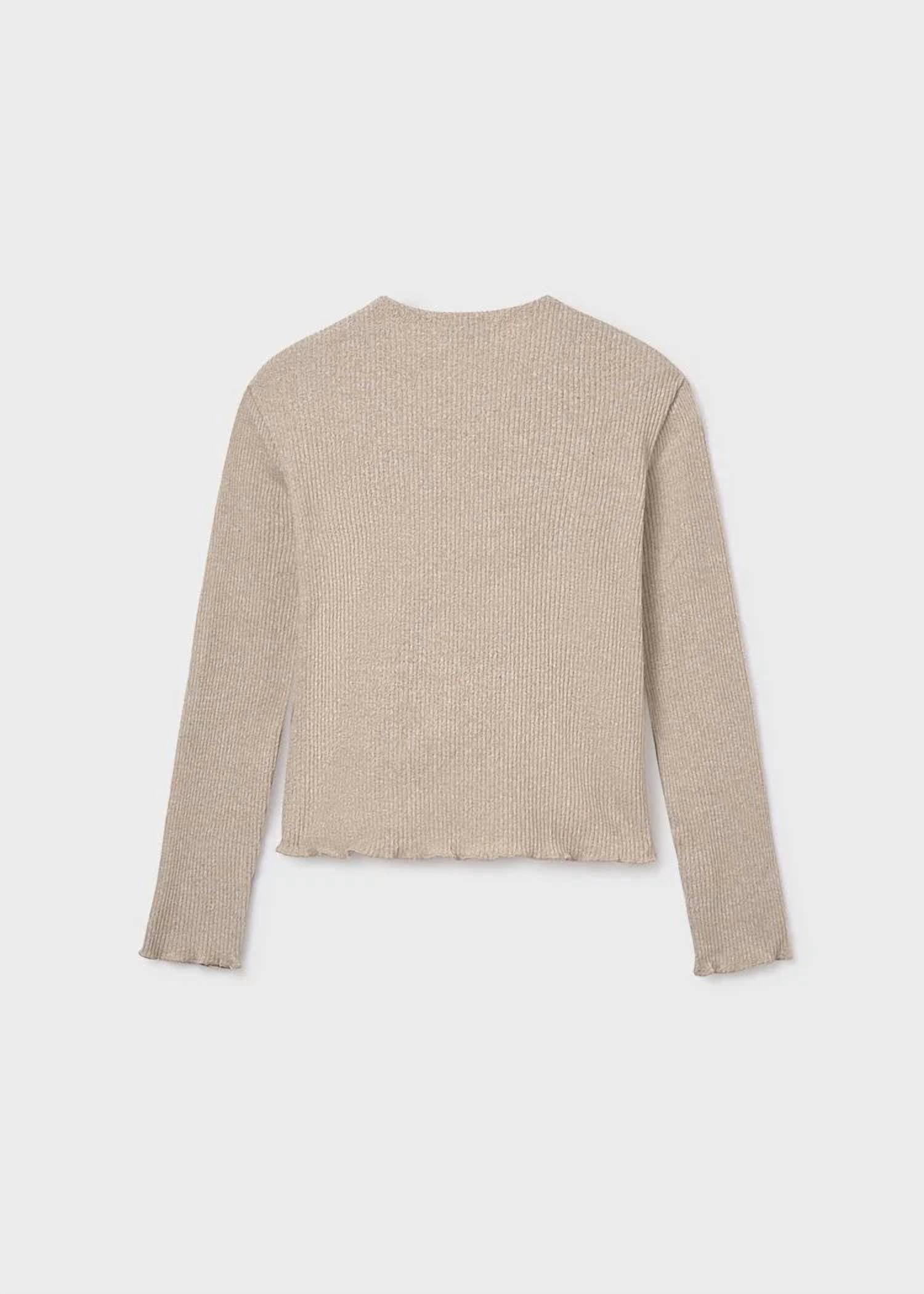 Mayoral - Girl's Sesame Heather Rib Knit Top