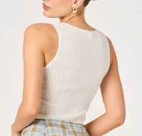 Astr - Alyse Pointelle Knit Top