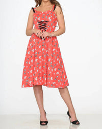Orchid Bloom - Skulls Swing Dress