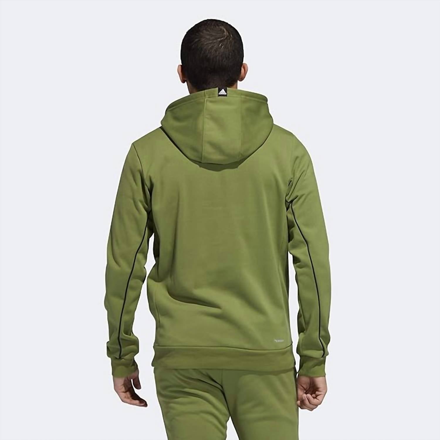 adidas Men's SPT Basketball Sweatshirt in tech olive - men's shirt - detail view