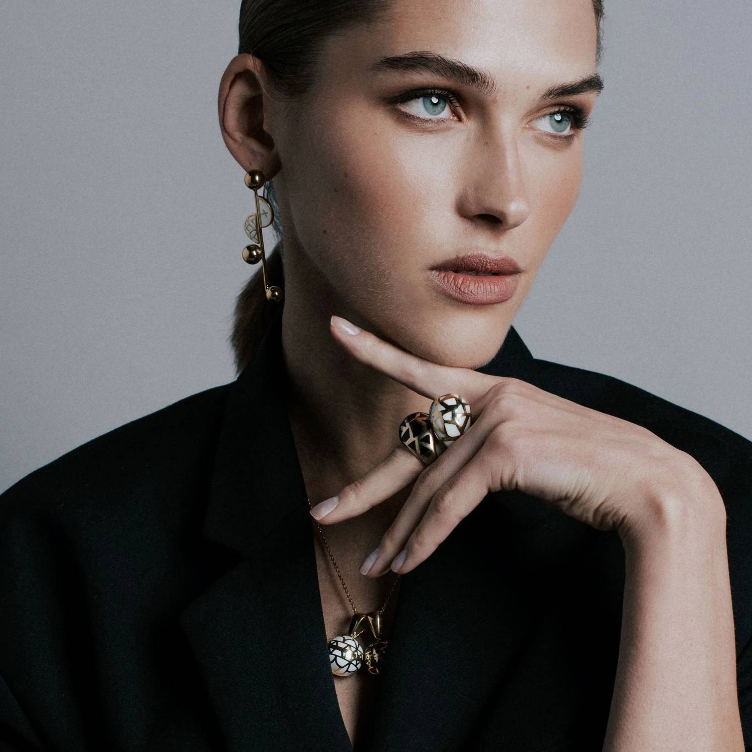 Georgina Jewelry - Women's Signature Moon Sphere Earrings