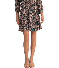 Donna Morgan - Tie Waist Floral Print Mini Dress