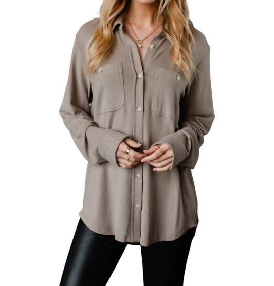 Panache Apparel - Super Soft Button Up Top