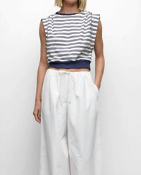 Simkhai - Joie Cap Sleeve Cotton Jersey Top