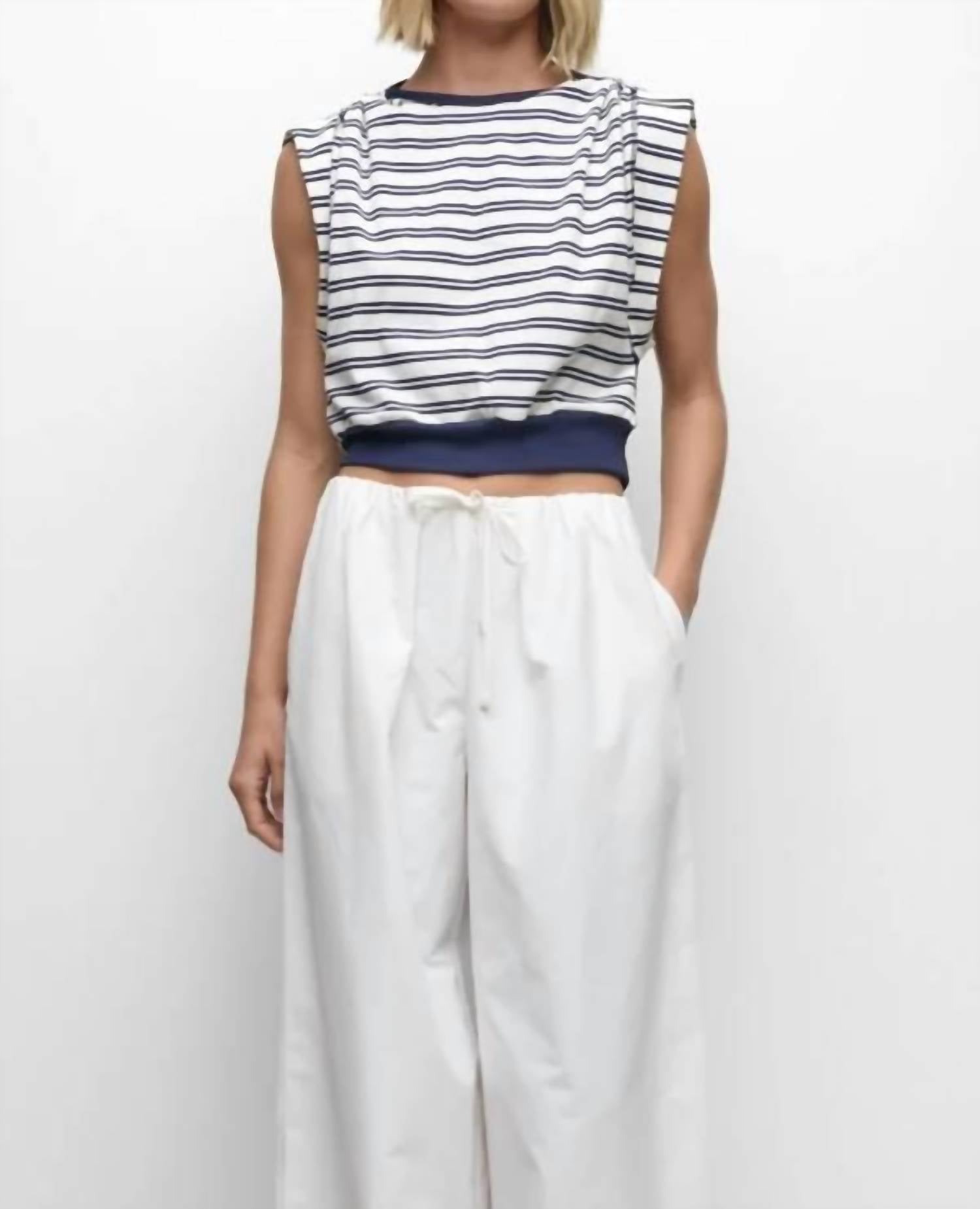 Simkhai - Joie Cap Sleeve Cotton Jersey Top