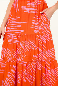 Thml - Flutter Sleeve Tiered Maxi Dress