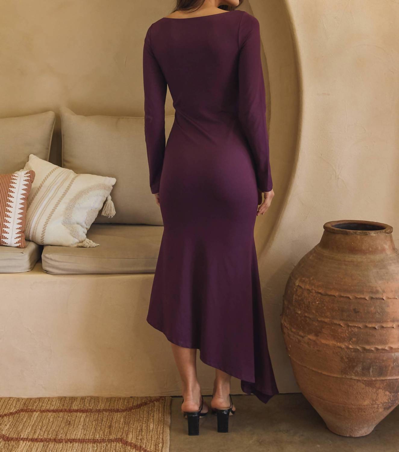 Able - Asymmetric Jersey Dress