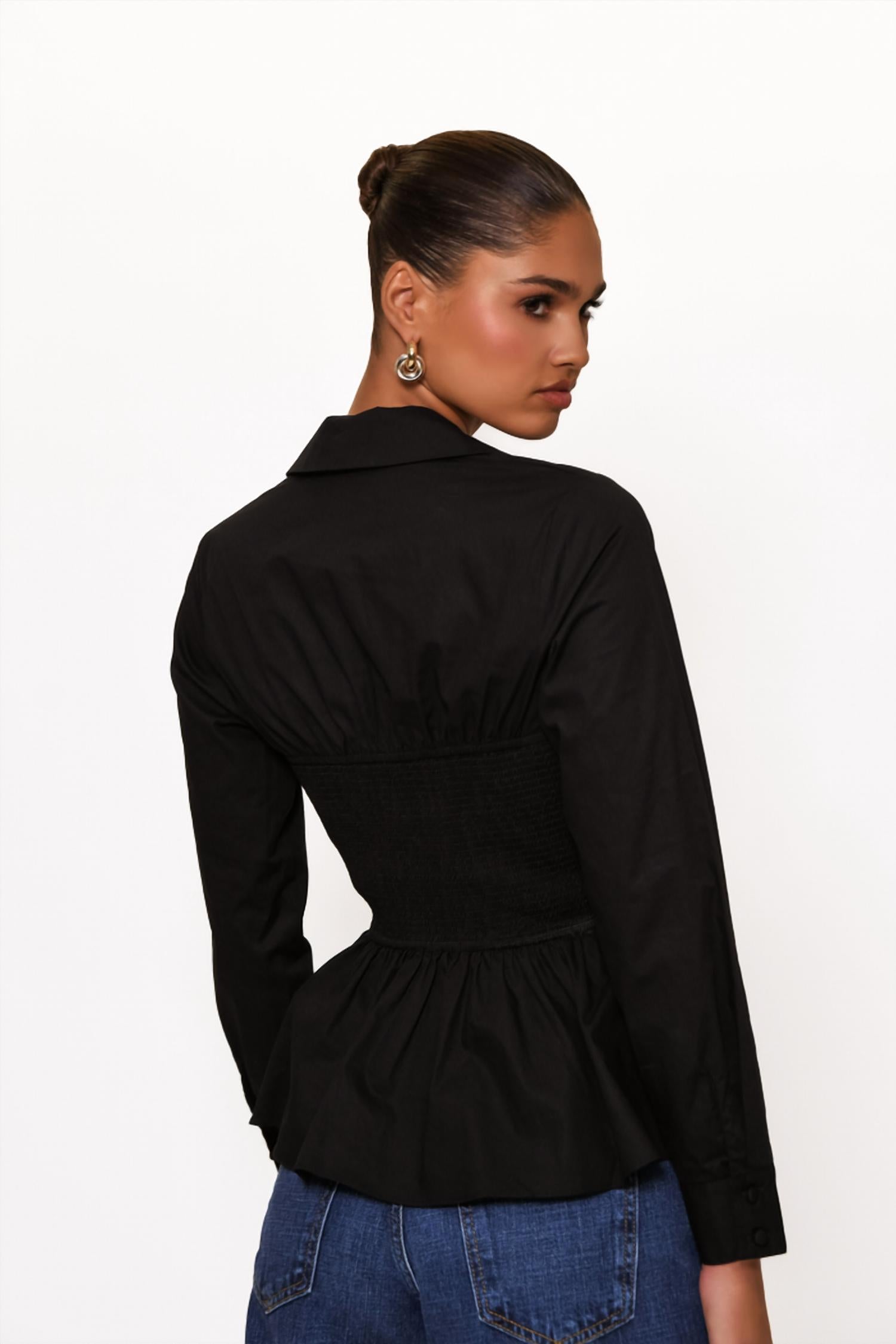 Hutch - Barber Blouse Top