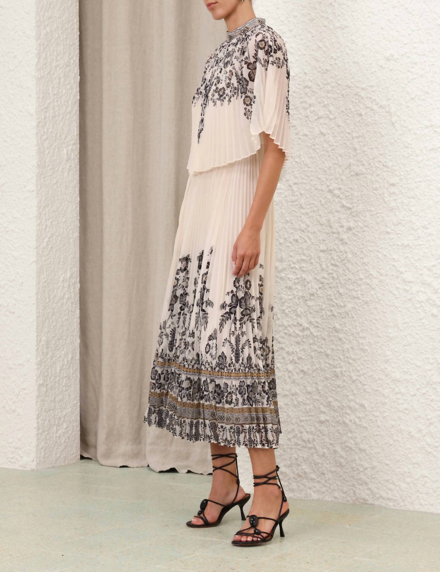 Zimmermann - Dawning Sunray High Neck Midi Dress