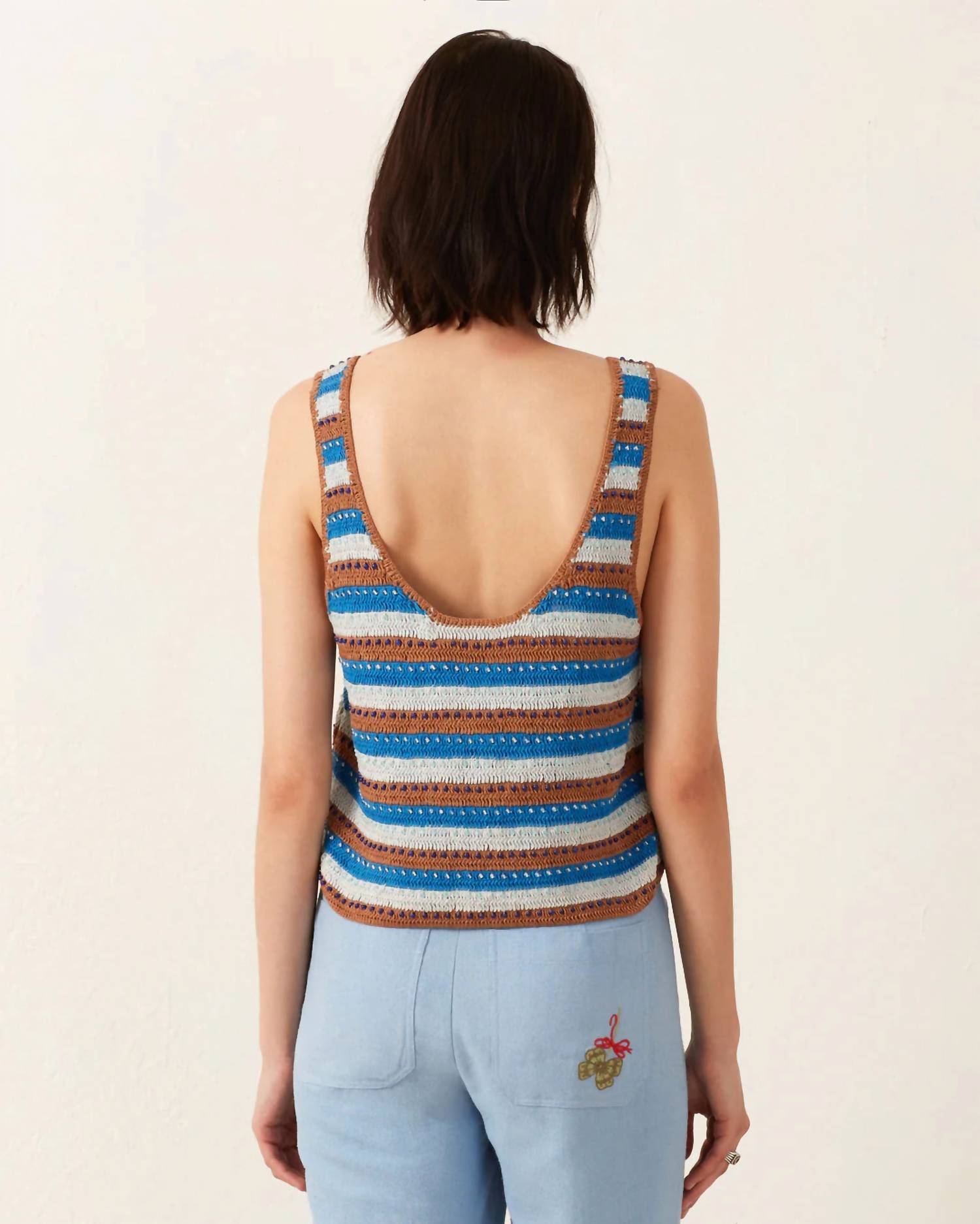 ALIX OF BOHEMIA Tina Lowtide Crochet Top in multi - women's shirt - view 4