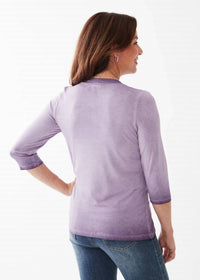 Fdj - Obelia Garment Dyed V-neck Top