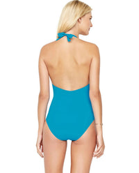 Gottex - Halter Surplice One Piece Swimsuit