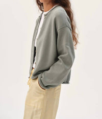 Donni. - Cotton Knit Roll Cardigan