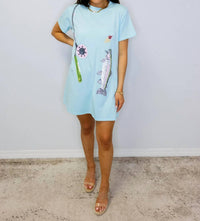 Queen Of Sparkles - Fishing Rod Tee Dress