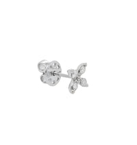 Diana M Jewels - 0.34 Cts Diamond Flower Stud Earrings