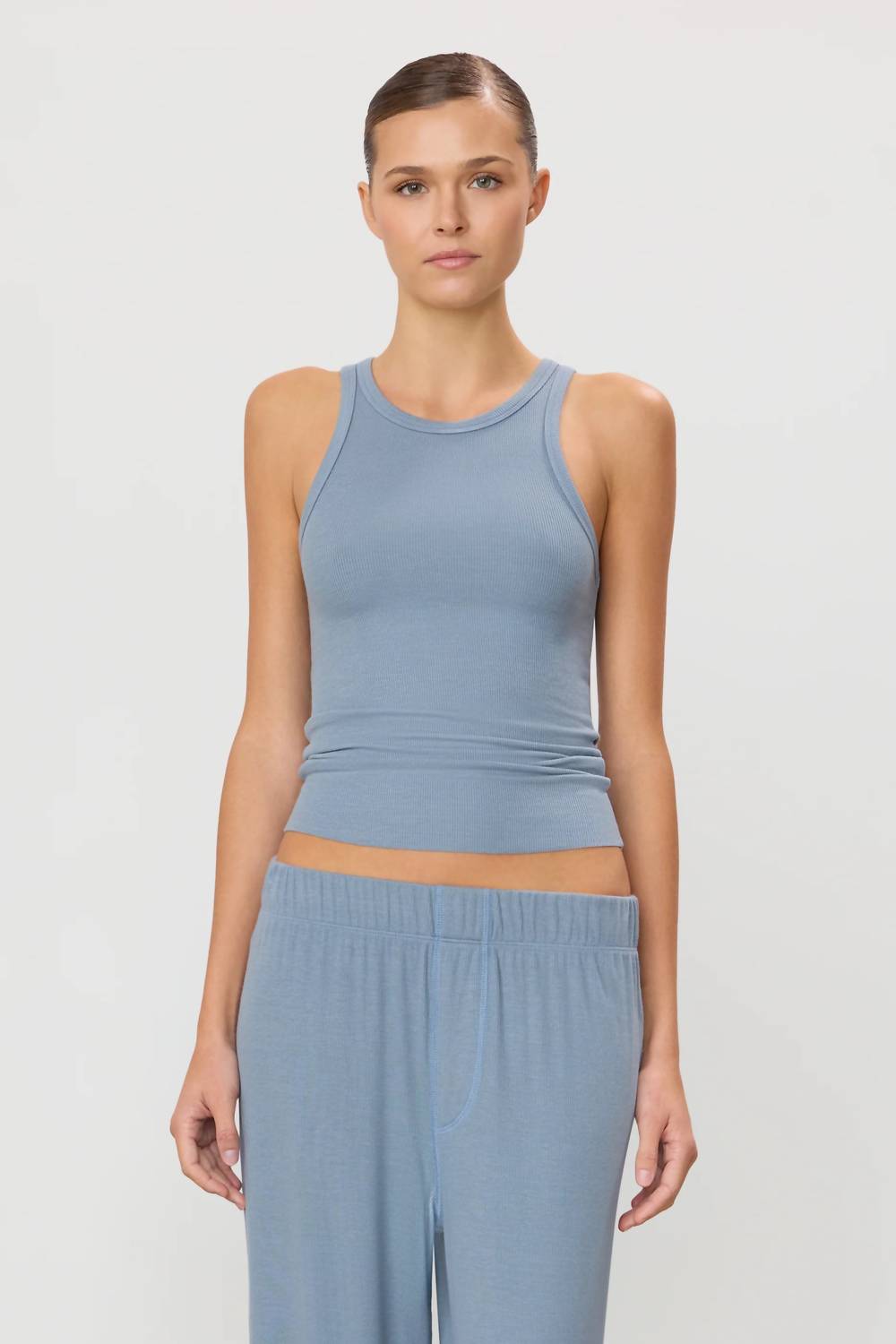 Eterne - High Neck Fitted Tank Top
