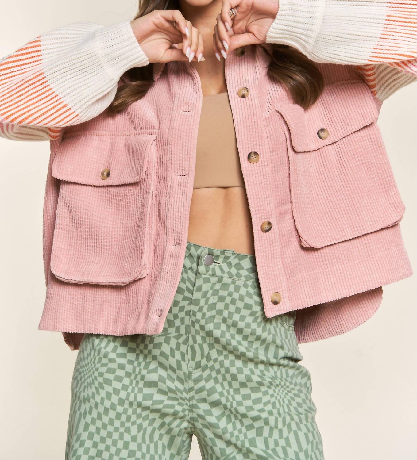 J.Nna - Corduroy Button Up Jacket