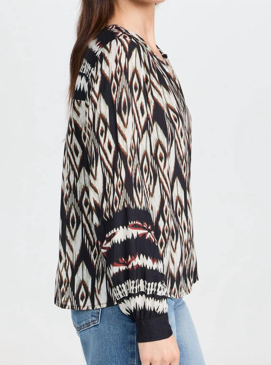 Velvet By Graham & Spencer - Ikat Abrielle Blouse