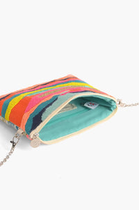 America & Beyond - Women's Daphne Embellished Clutch Bag