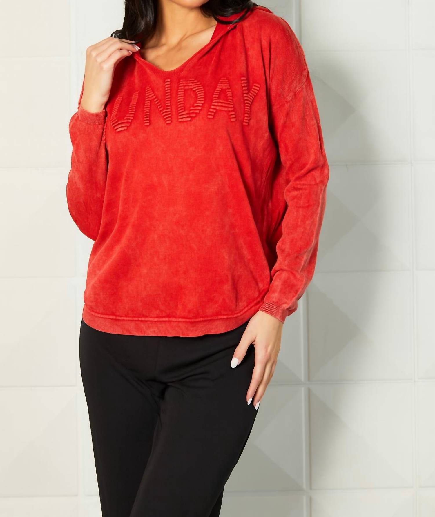 Angel Apparel - "sunday" Hoodie Pullover Top