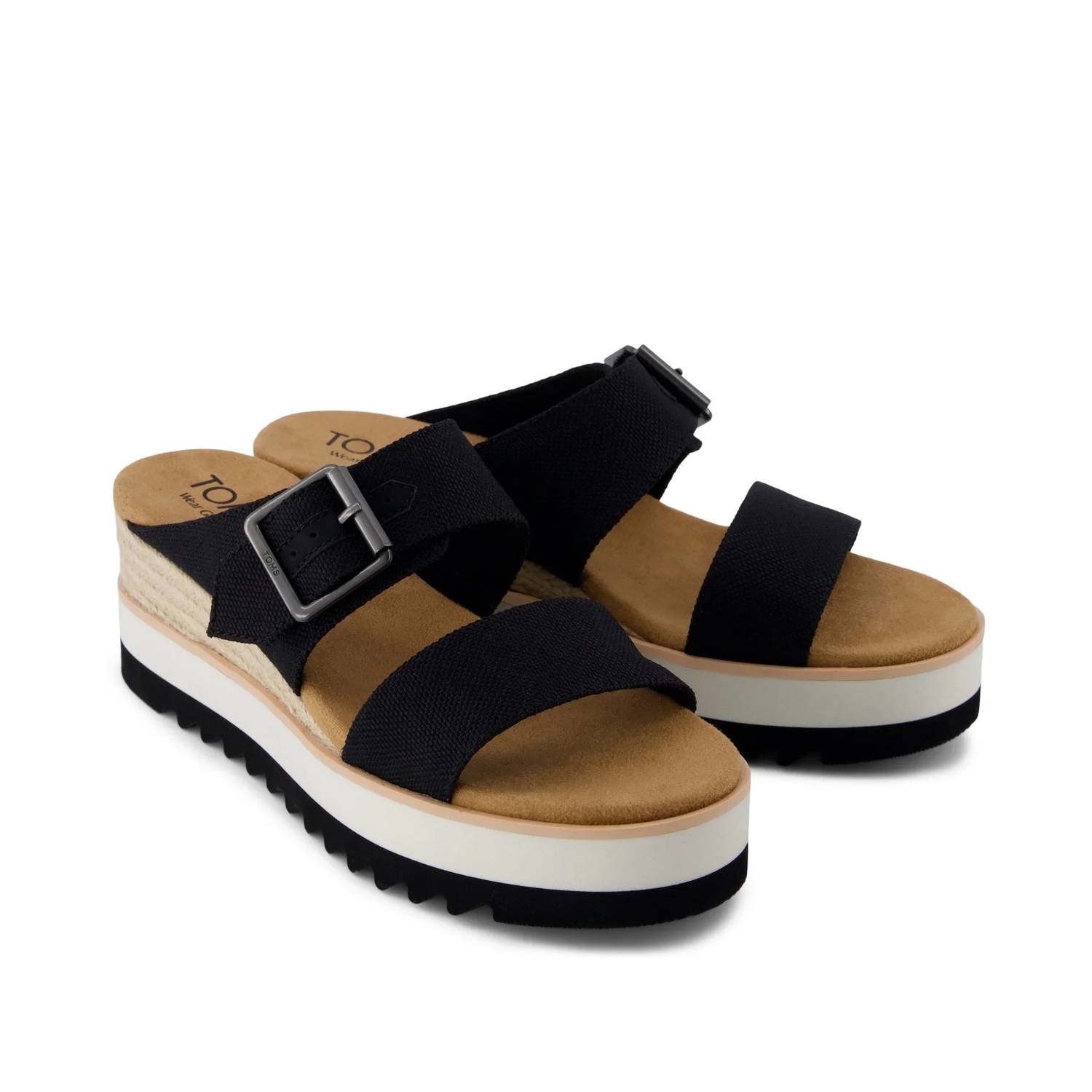 Toms - Women's Diana Mule Buckle Wedge Sandal