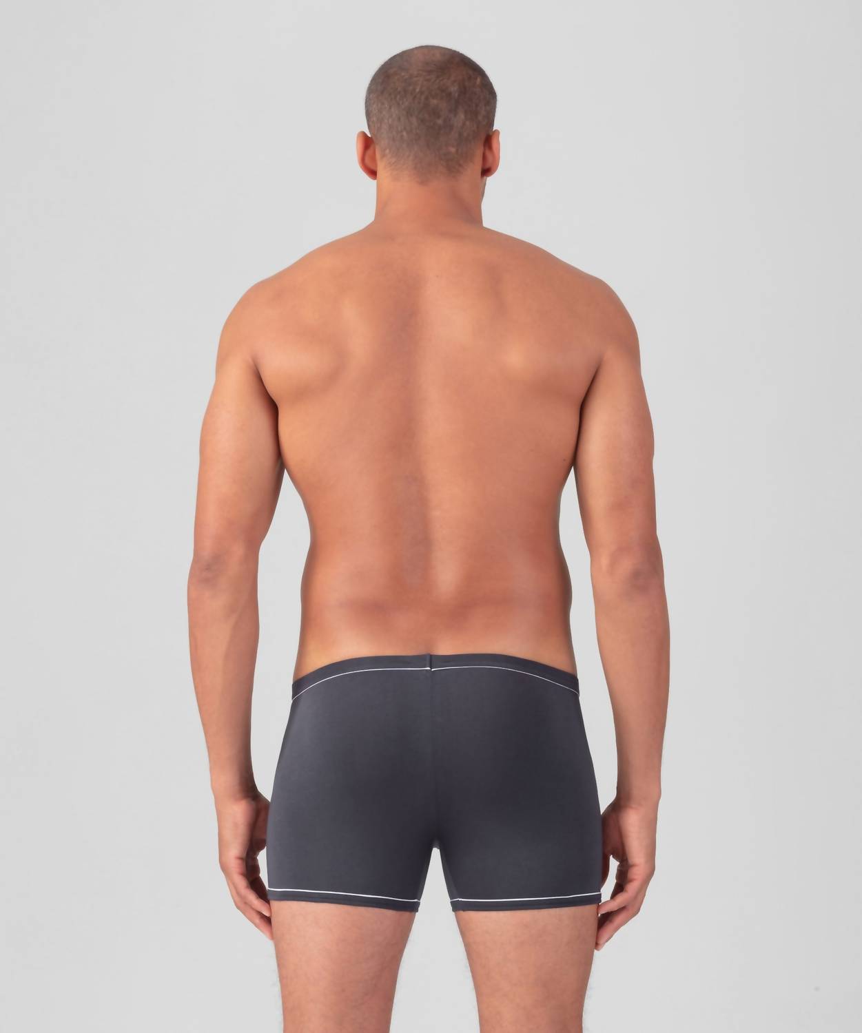 Ron Dorff Boxer Briefs With Piping in lava grey - men's item - detail view