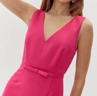Adelyn Rae - Barbara Satin Flare Mini Dress