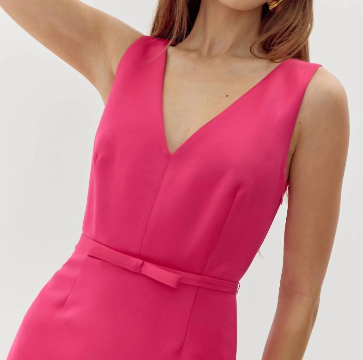 Adelyn Rae - Barbara Satin Flare Mini Dress
