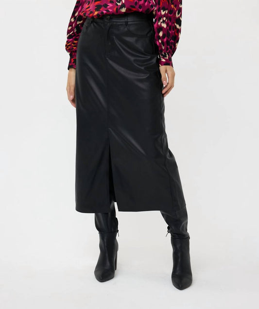 Esqualo - vegan leather skirt