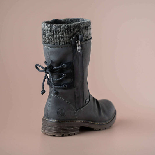 Rieker - Women's Knit Cuffed Boots