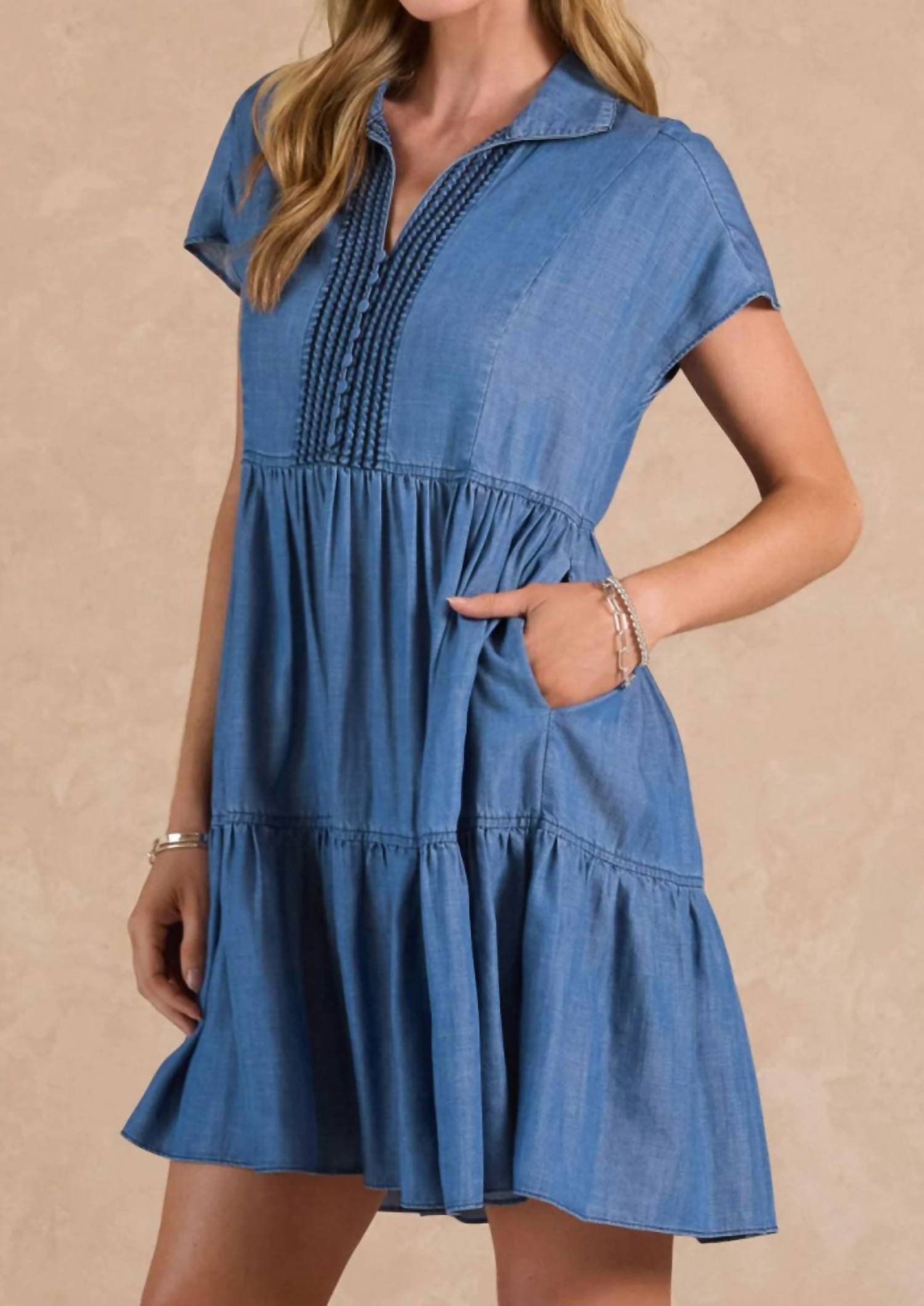 Current Air - Flutter Sleeve Mini Dress
