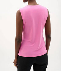 Joseph Ribkoff - Chic Sleeveless V-neck Pullover Top