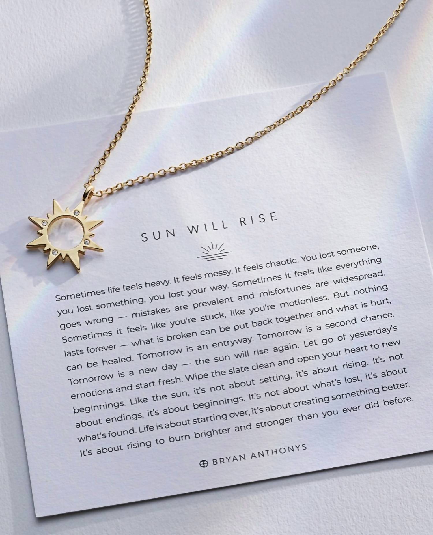 Bryan Anthonys - Sun Will Rise Necklace