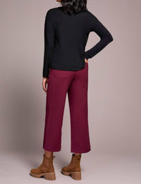 Tribal - Soft Shine Effect V-neck Drop Shoulder Top