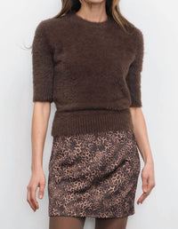 Greylin - Cedar Street Fuzzy Sleeve Knit Top