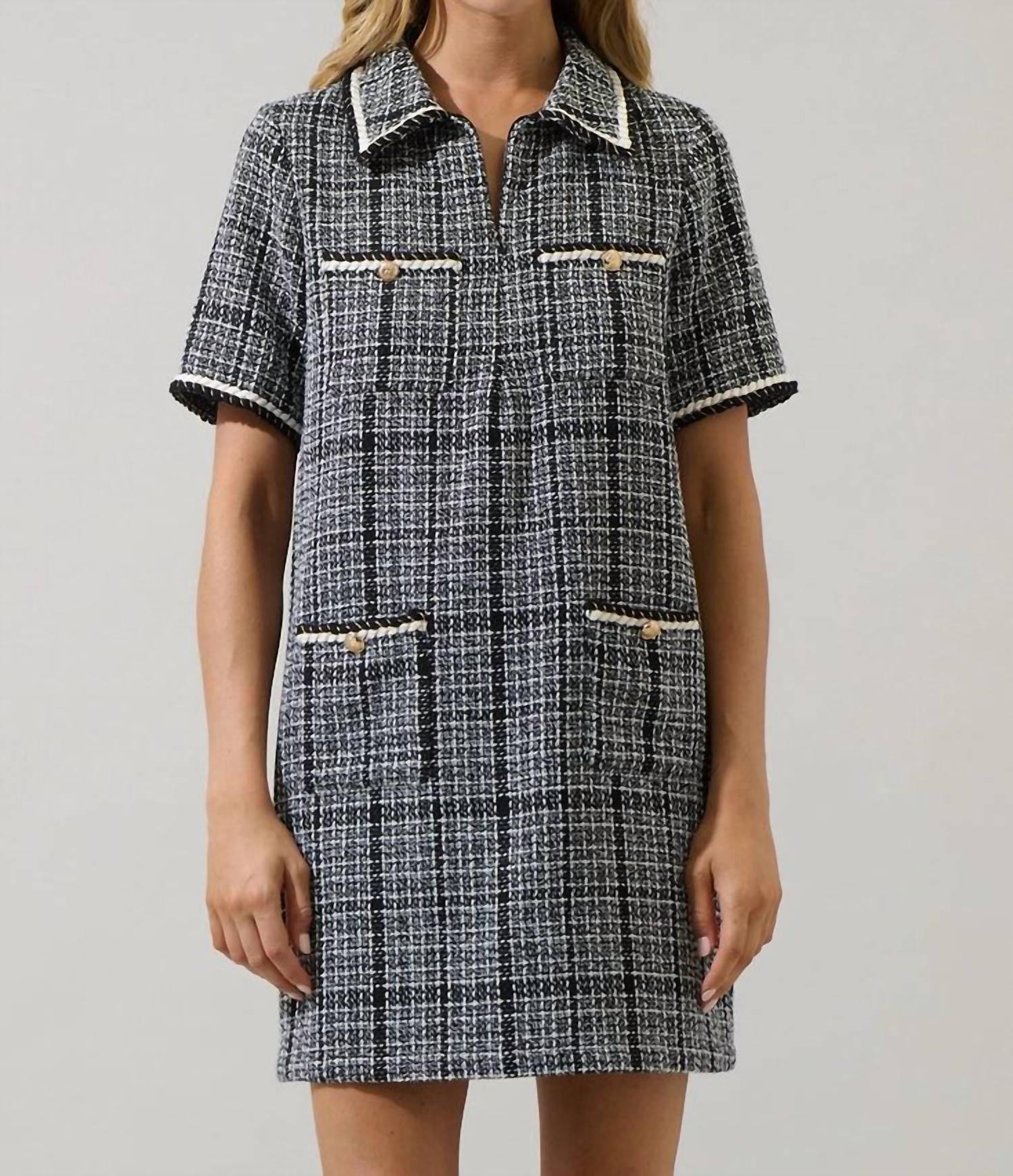Sugarlips - Tweed Mini Dress