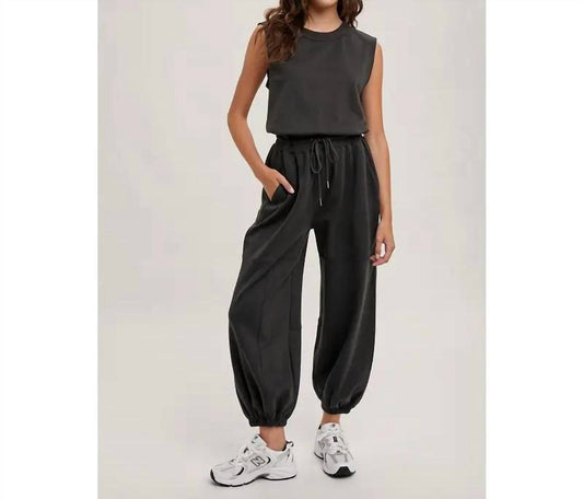 Style Usa - Sleeveless Knit Jumpsuit