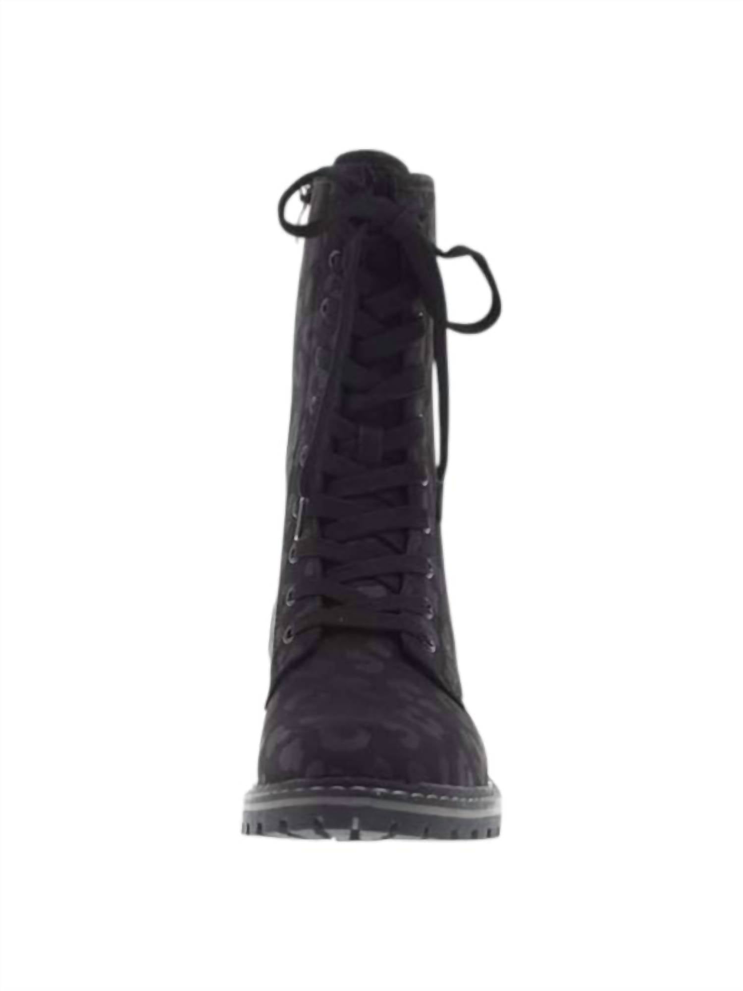 Boutique By Corkys Women's Fomo Boot in black leopard - women's shoe - alternate view