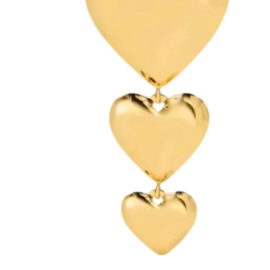 Sahira Jewelry Design - Women's Tori Heart Drop Earrings