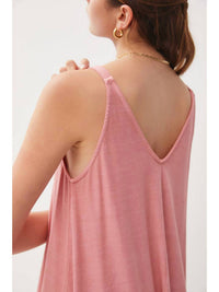 Be Cool - Ribbed V-neck Knit Mini Dress