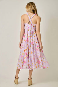 Mystree - Double Gauze Cotton Floral Midi Dress