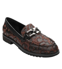 Sanctuary Women's Whitney Genuine Calf Hair Loafer in black brown - women's flats