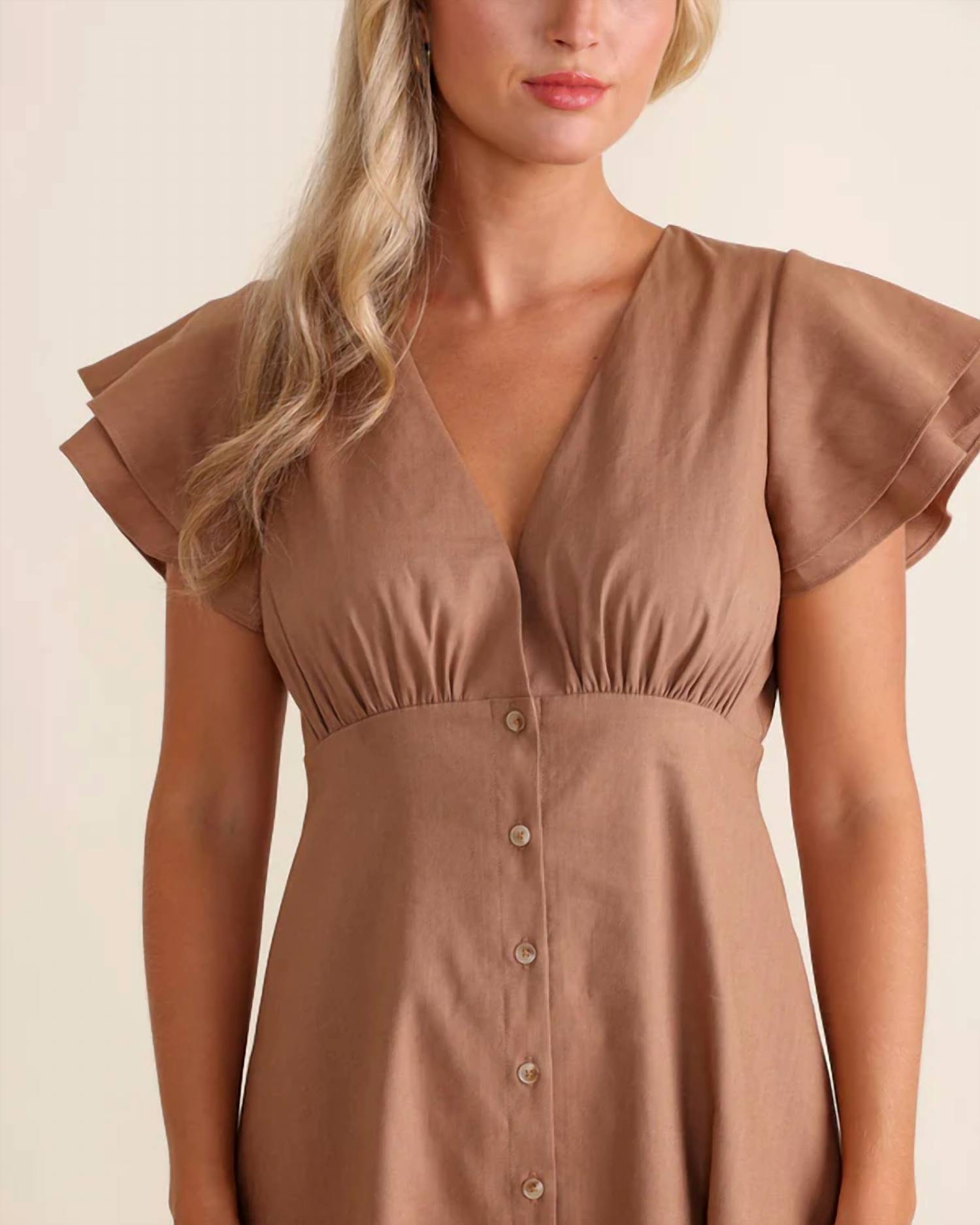 S'edge Bennet Mini Dress in dune - women's dress - view 4